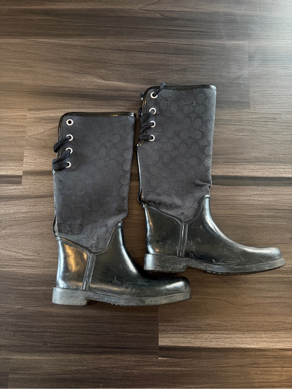Coach Tristee Designer Tall Boots in Black